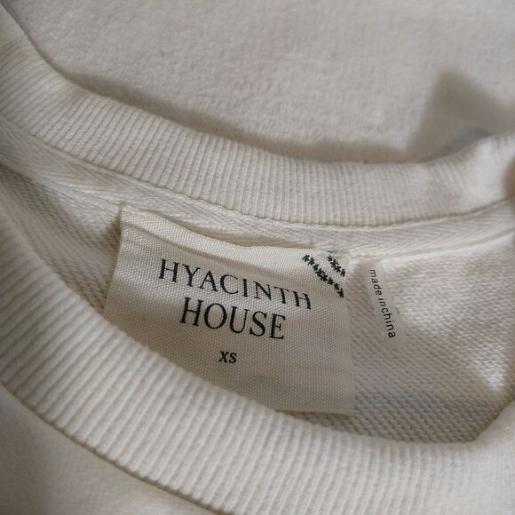 Hyacinth House Womens Cottagecore Romantic Puff Sleeve Peplum Top XS Floral - Picture 8 of 9